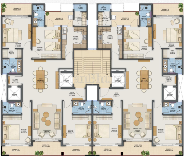 4BHK ,Samsara Ivana | Dhanbhumi